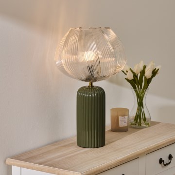 Atmosphera - PHYLAS Table Lamp 1xE14/40W/230V Green