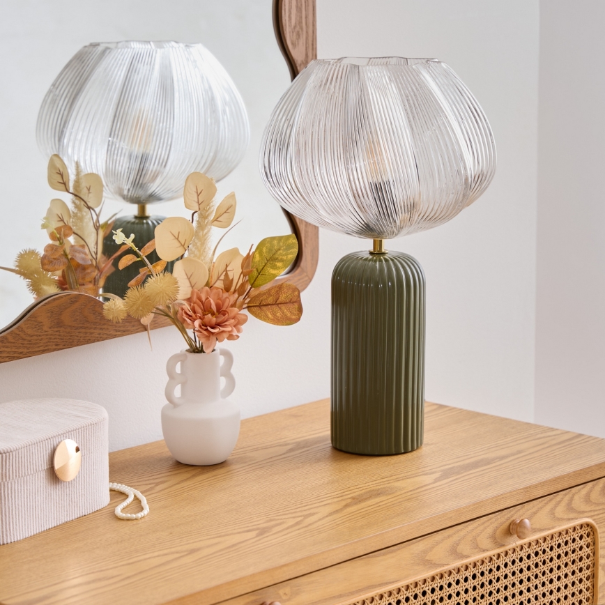 Atmosphera - PHYLAS Table Lamp 1xE14/40W/230V Green