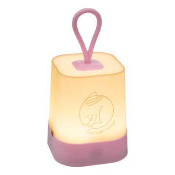 Atmosphera - RABBIT LED Touch-Activated Rechargeable Children's Night Light, 3.7V 1200 mAh, Pink