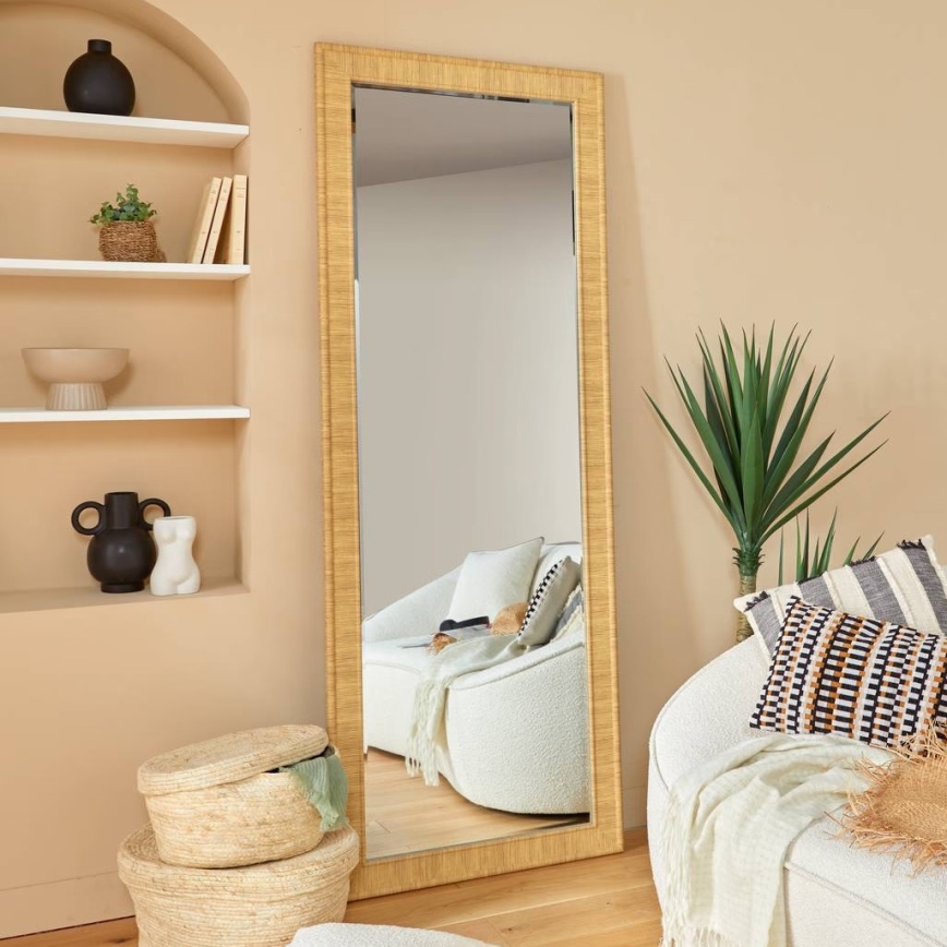 Atmosphera - THEA Wall Mirror 194.5 x 71.5 cm, Beige