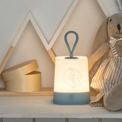 Atmosphera - LED Touch-sensitive Rechargeable Children's Night Light RABBIT LED/3.7V 1200 mAh Blue