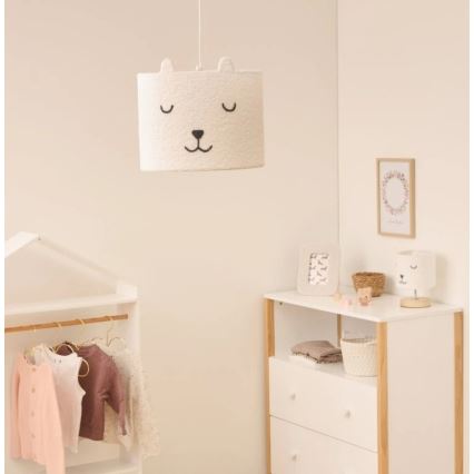 Atmosphera - TOXEY Kids' Pendant Lamp on Cable 1xE27/25W/230V Teddy Bear