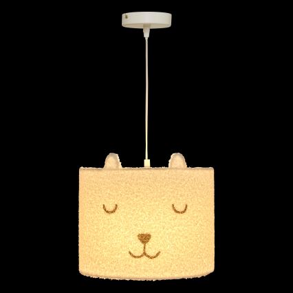 Atmosphera - TOXEY Kids' Pendant Lamp on Cable 1xE27/25W/230V Teddy Bear