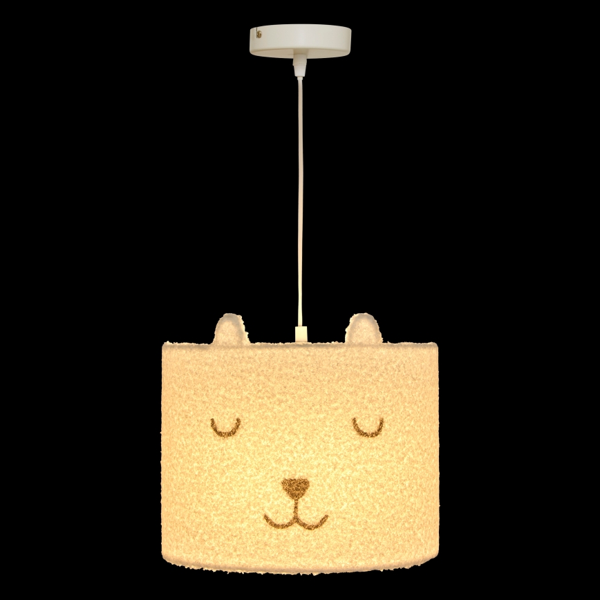 Atmosphera - TOXEY Kids' Pendant Lamp on Cable 1xE27/25W/230V Teddy Bear