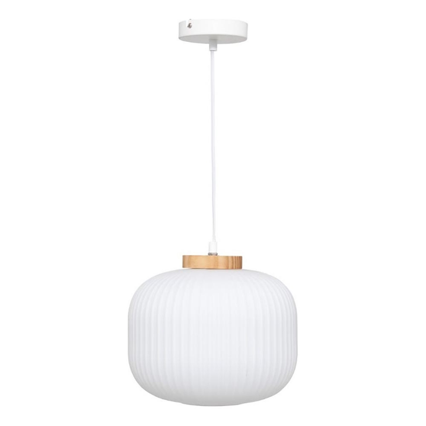Atmosphera - TRAVIS pendant lamp on cable 1xE27/25W/230V, pine