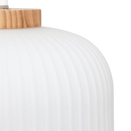 Atmosphera - TRAVIS pendant lamp on cable 1xE27/25W/230V, pine