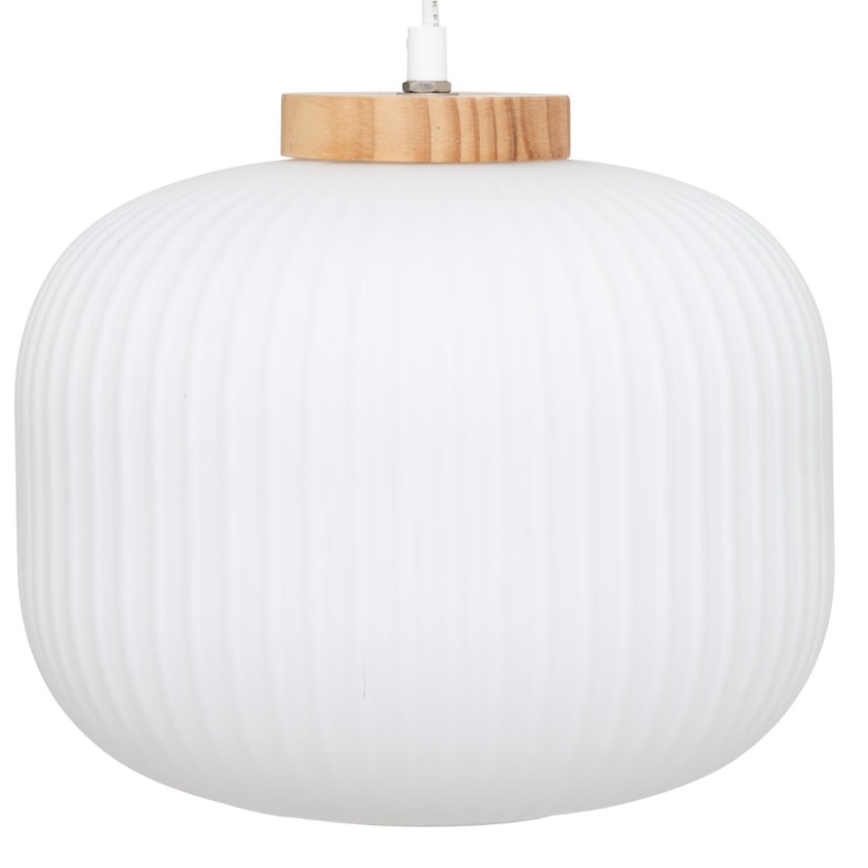 Atmosphera - TRAVIS pendant lamp on cable 1xE27/25W/230V, pine