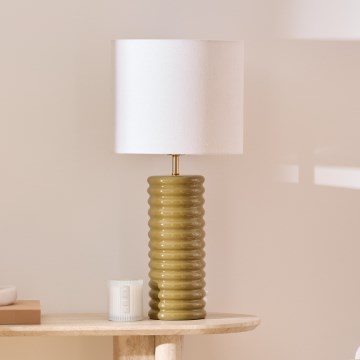Atmosphera - VINUS Table Lamp 1xE27/60W/230V Khaki
