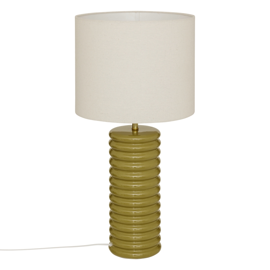 Atmosphera - VINUS Table Lamp 1xE27/60W/230V Khaki