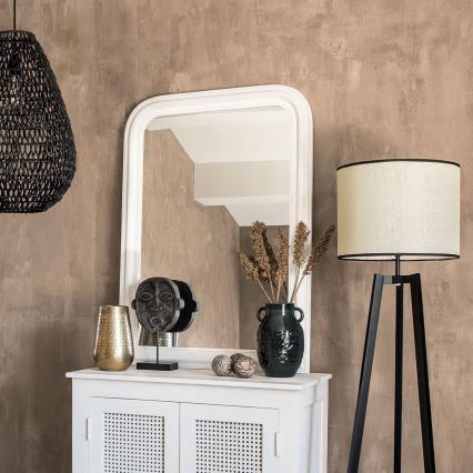 Atmosphera - Wall mirror ADELE 104x74 cm pine/white