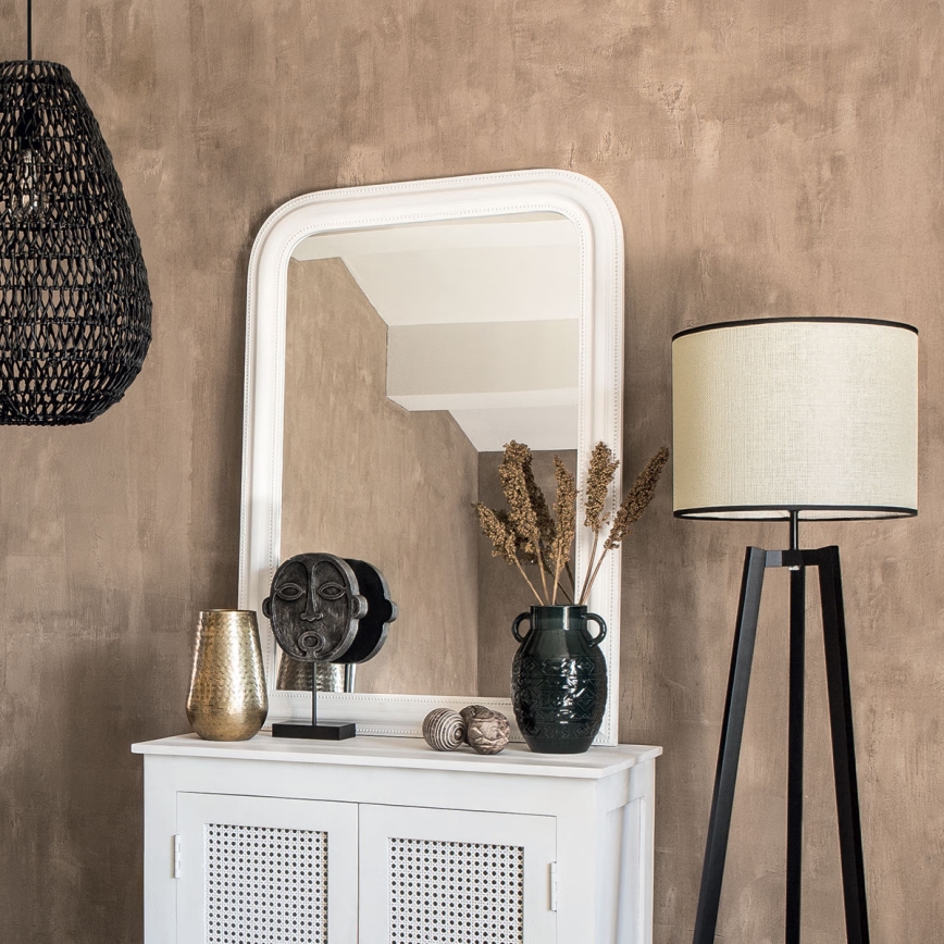 Atmosphera - Wall mirror ADELE 104x74 cm pine/white