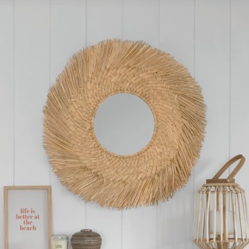 Atmosphera - Wall mirror AEL d. 80 cm reed