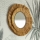 Atmosphera - Wall mirror ALBA d. 57 cm raffia bast