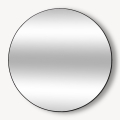Atmosphera - Wall mirror ALICE d. 110 cm black