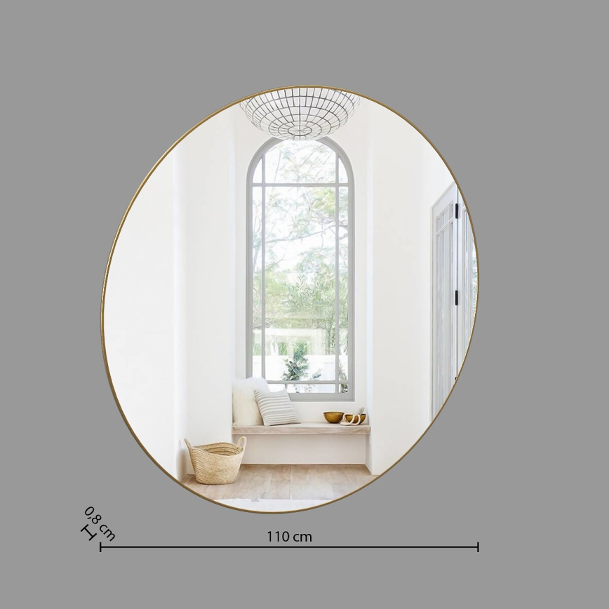 Atmosphera - Wall mirror ALICE d. 110 cm gold