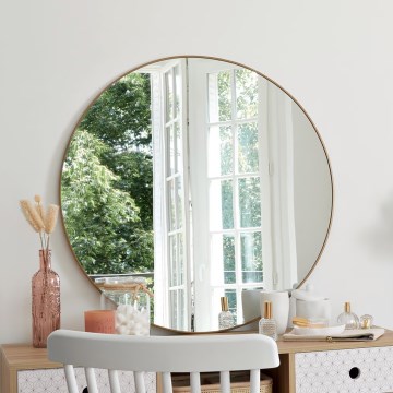 Atmosphera - Wall mirror ALICE d. 76 cm gold