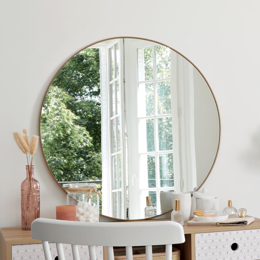 Atmosphera - Wall mirror ALICE d. 76 cm gold