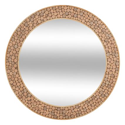 Atmosphera - Wall mirror ANOKI d. 99 cm eucalyptus