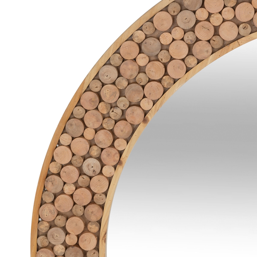 Atmosphera - Wall mirror ANOKI d. 99 cm eucalyptus