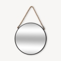 Atmosphera - Wall mirror EDEN d. 38 cm black