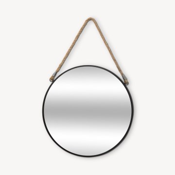 Atmosphera - Wall mirror EDEN d. 38 cm black