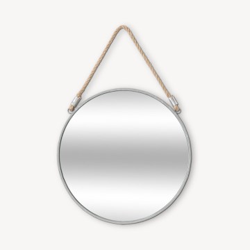 Atmosphera - Wall mirror EDEN d. 38 cm silver