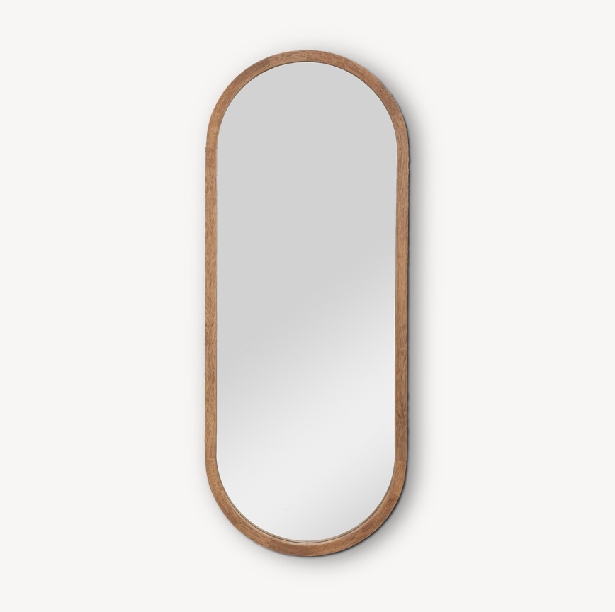 Atmosphera - Wall mirror GIANNI 90x35 cm rubber tree