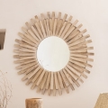 Atmosphera - Wall mirror MANON d. 88 cm fir