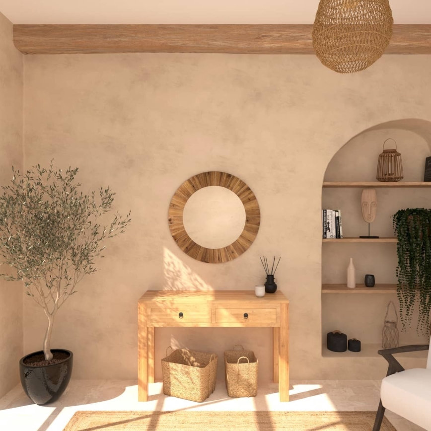 Atmosphera - Wall mirror PAMELA d. 83 cm fir