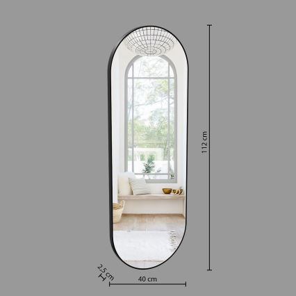 Atmosphera - Wall mirror SELENA 112x40 cm black