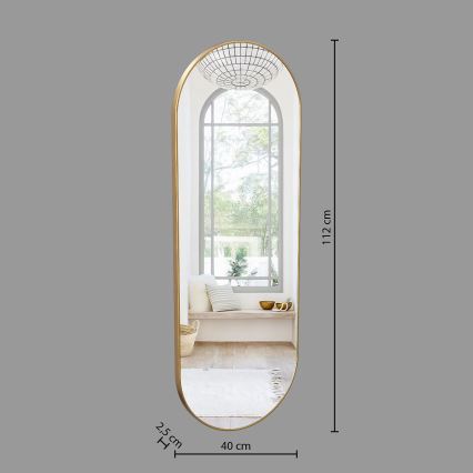 Atmosphera - Wall mirror SELENA 112x40 cm gold