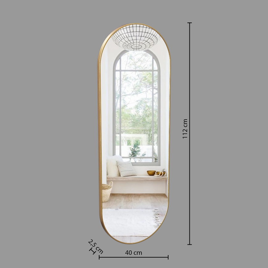 Atmosphera - Wall mirror SELENA 112x40 cm gold