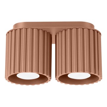 AURA 2x GU10/10W/230V Spotlight, Brown