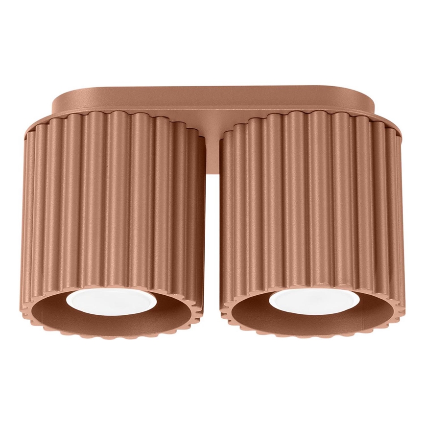 AURA 2x GU10/10W/230V Spotlight, Brown