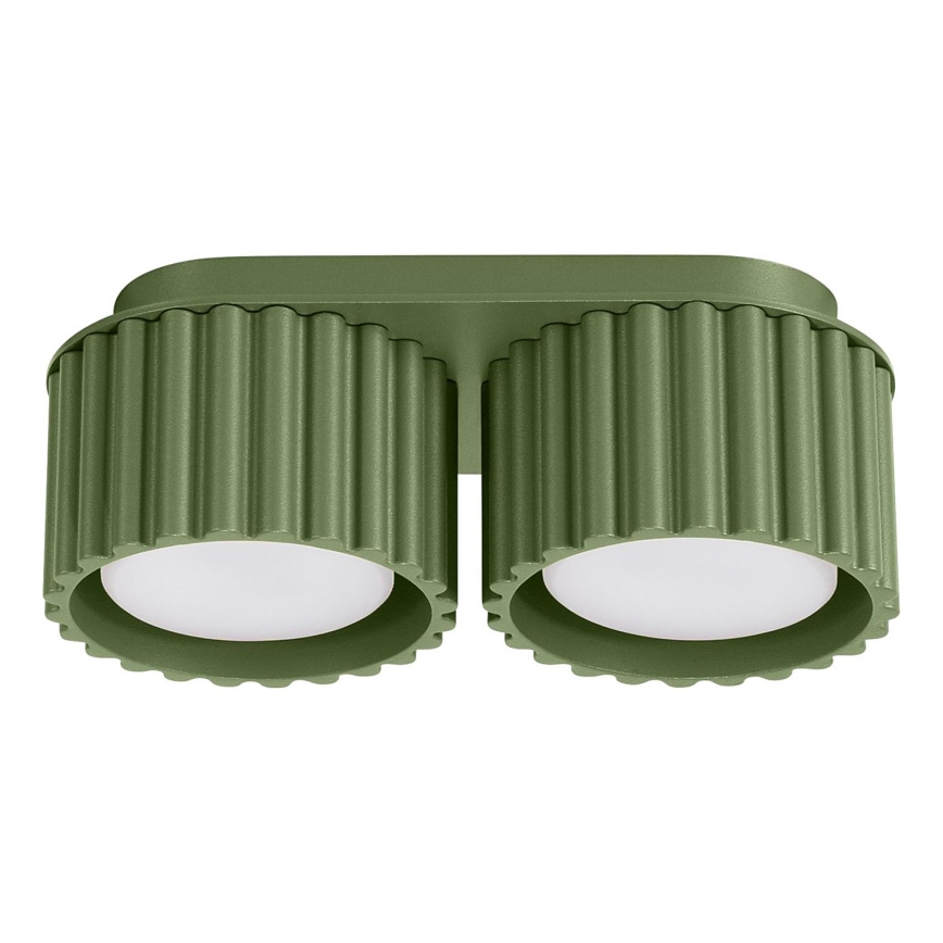 AURA 2x GX53/10W/230V Spotlight, Green