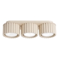 AURA 3xGX53/10W/230V spotlight, cream