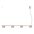 AURA cable-hung pendant 4xGX53/10W/230V taupe