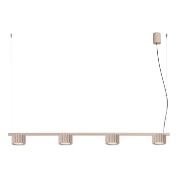 AURA cable-hung pendant 4xGX53/10W/230V taupe