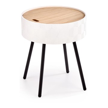 AURA Coffee Table 45x38 cm White/Black/Beige