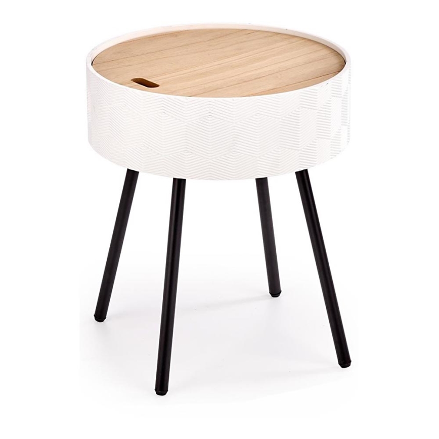 AURA Coffee Table 45x38 cm White/Black/Beige