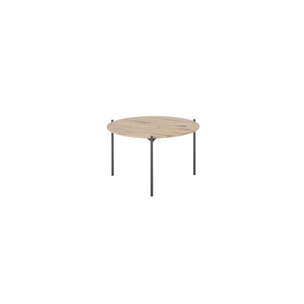 AURA coffee table Ø 55 cm, oak/anthracite