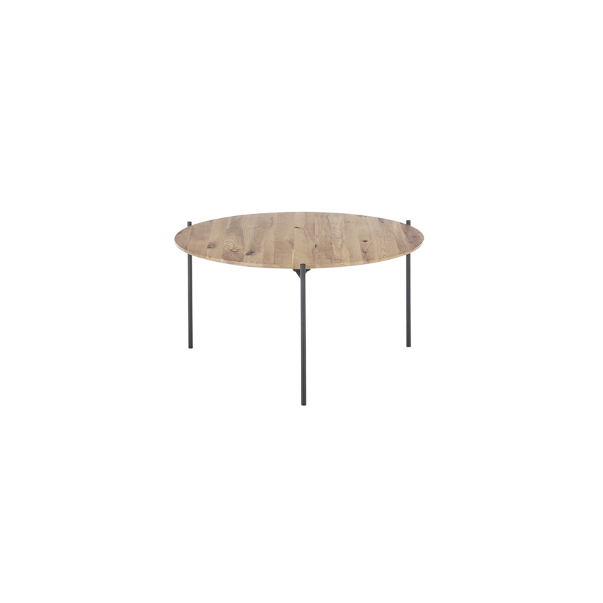 AURA coffee table, Ø 74 cm, oak/anthracite
