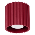 AURA spotlight 1xGU10/10W/230V, Ø 10 cm, red