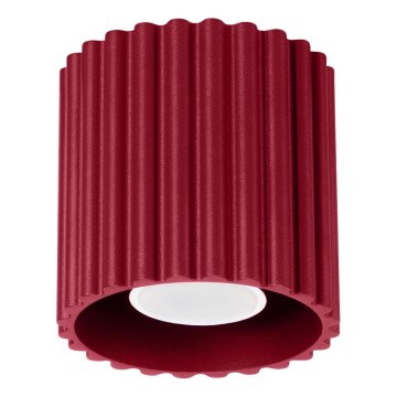 AURA spotlight 1xGU10/10W/230V, Ø 10 cm, red