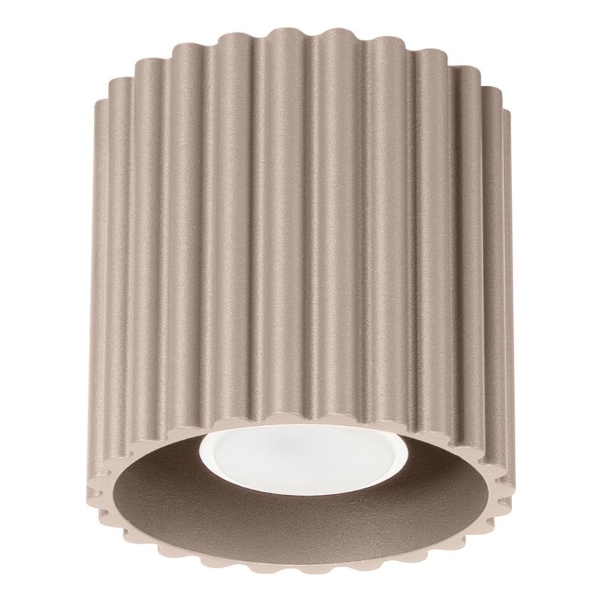 AURA spotlight 1xGU10/10W/230V Ø 10 cm taupe
