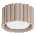 AURA spotlight 1xGX53/10W/230V Ø 10 cm taupe
