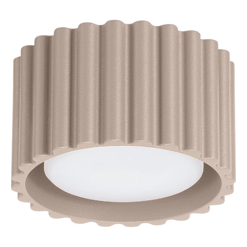 AURA spotlight 1xGX53/10W/230V Ø 10 cm taupe