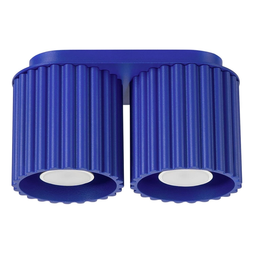 AURA spotlight 2xGU10/10W/230V blue