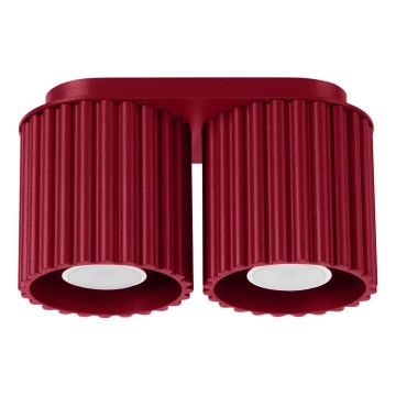 AURA spotlight 2xGU10/10W/230V red