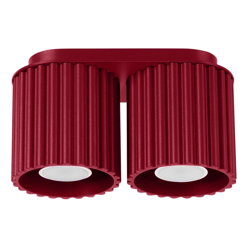 AURA spotlight 2xGU10/10W/230V red